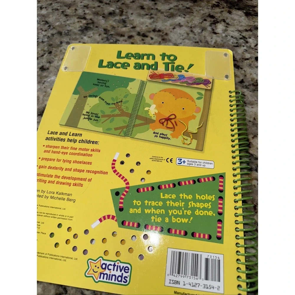 Lace & Learn‎ Animals Activity Book 2004 ActiveMinds. 4413
